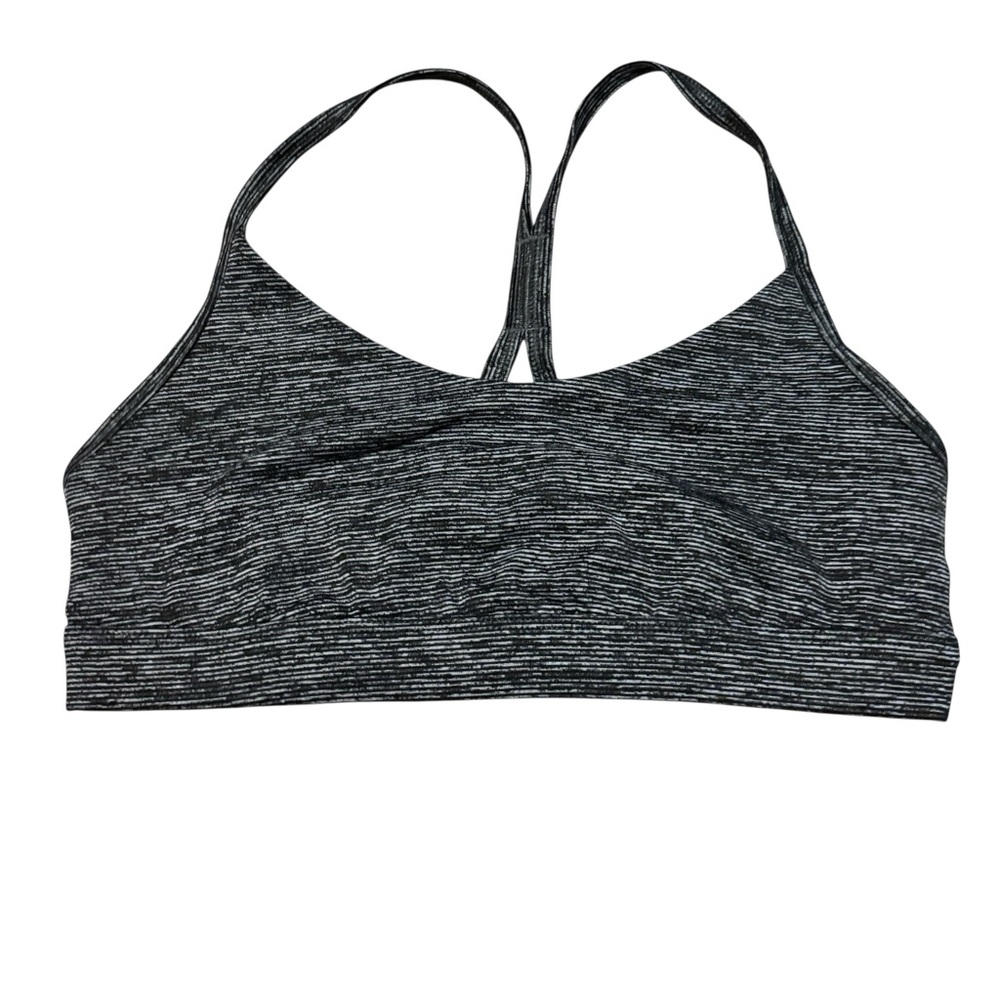 Old Navy Heathered Black Sports Bra